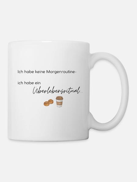 LIEBEVOLL Morgenroutine Zimtschnecke  - Tasse - Weiß