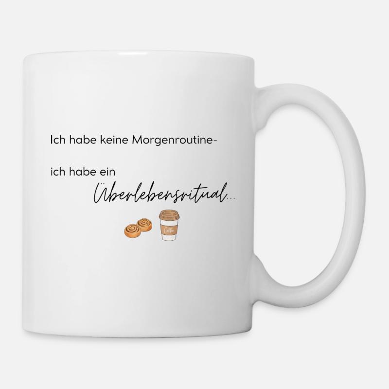 LIEBEVOLL Morgenroutine Zimtschnecke  - Tasse - Weiß