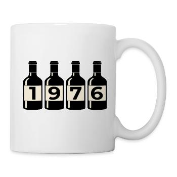 Geburtstagsgeschenke 1976 Wein - Tasse - Weiß - Rechts