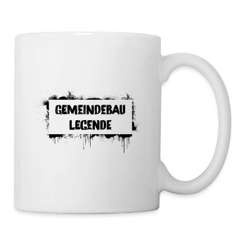 Légende du logement municipal – proverbe culte viennois - Mug blanc - blanc - Droite