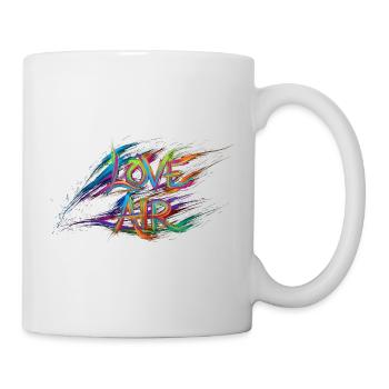 Colorful Love Air Text Painting Print - Mug - white - Right
