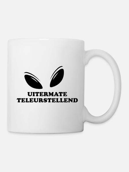 Uitermate teleurstellend black edition - Mug - white