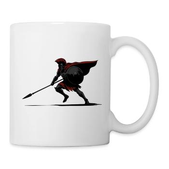 Spartan Shadow and Spear Mascot Spartan Stealth - Mug - white - Right