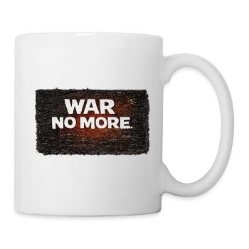 Krieg nicht mehr – Aufkleber: Frieden & Menschlichkeit - Tasse - Weiß - Rechts