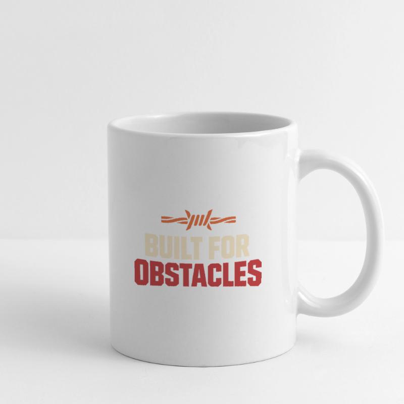 Parcours d’obstacles Course d’obstacles OCR Mug blanc