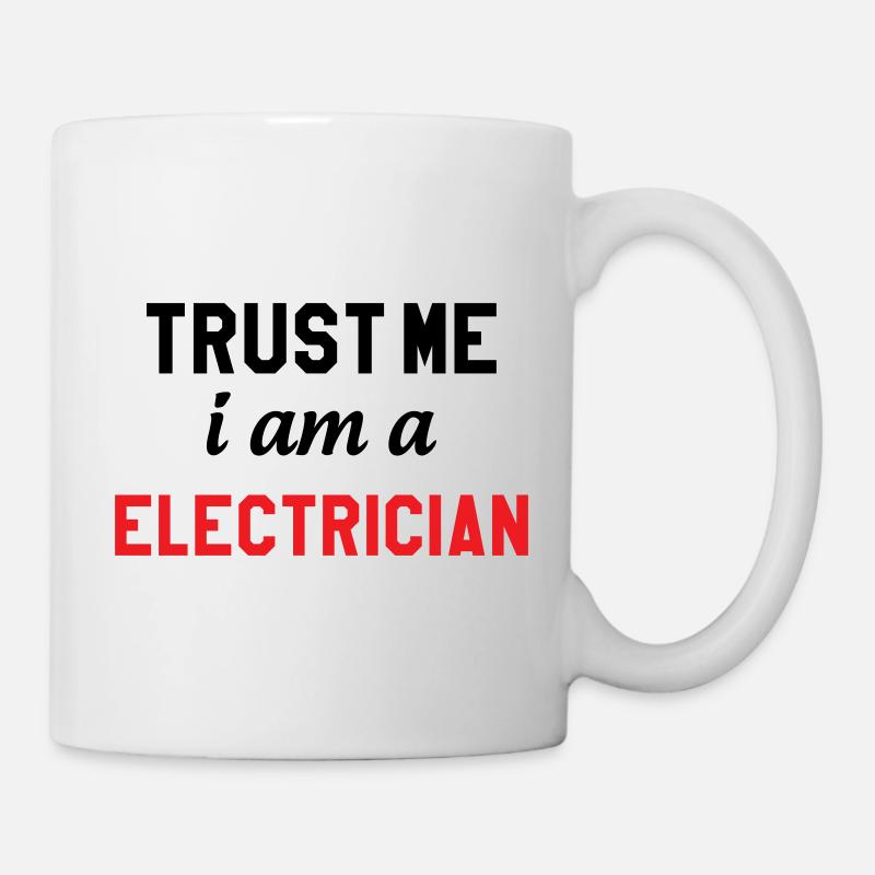 Trust me I'm an electrician: security - Mug - white