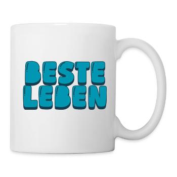Beste Leben - Tasse - Weiß - Rechts