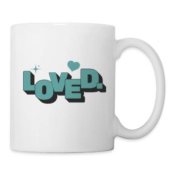 Loved 1 Johannes 4:16 Christlicher Glaube - Tasse - Weiß - Rechts