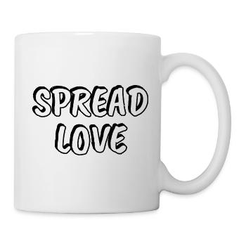Spread Love Handwritten Typography - Mug - white - Right
