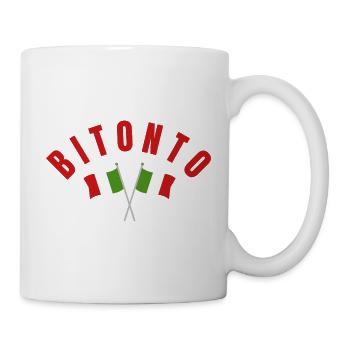 Bitonto a franchi les drapeaux italiens - Mug blanc - blanc - Droite