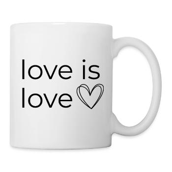 Love is Love - Design with Heart - Mug - white - Right