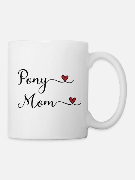 Pony Mama - Tasse - Weiß
