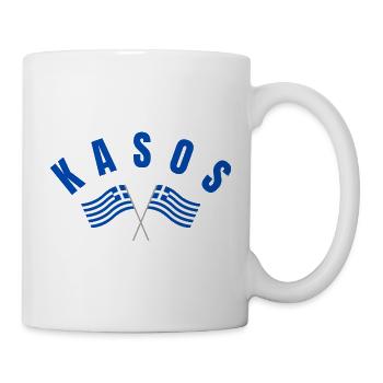 Kasos Crossed Greek Flags - Mug - white - Right