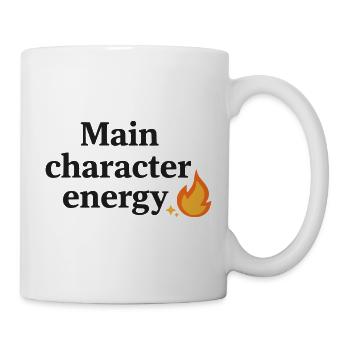 Main Character Energy with Flame - Mug - white - Right