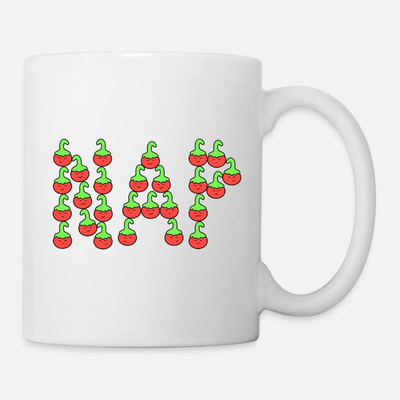 Tomaten schlafen - Tasse - Weiß