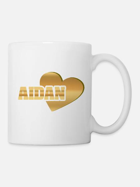 Aidan als Love - Tasse - Weiß