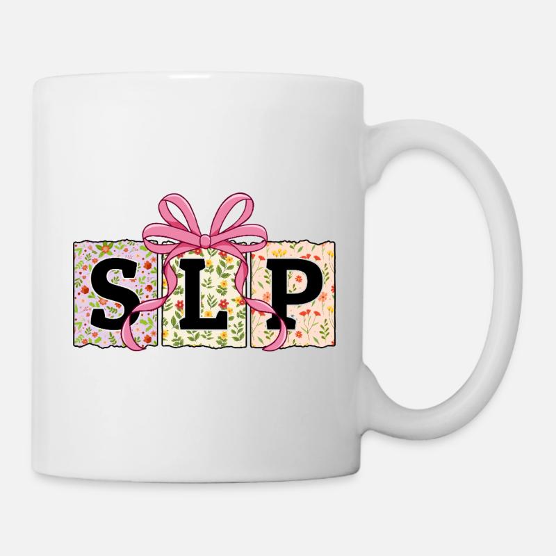 SLP Speech Language Pathology Speech Therapy - Mug - white