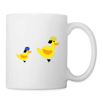 Feuerwehrenten - Bube - Tasse - Weiß - Rechts
