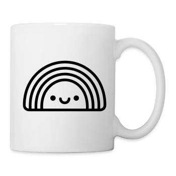 Regenbogen - Tasse - Weiß - Rechts