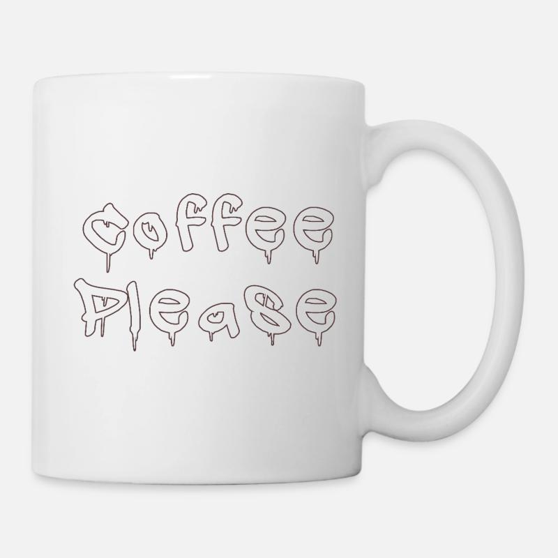 COFFEE_PLEASE - Tasse - Weiß