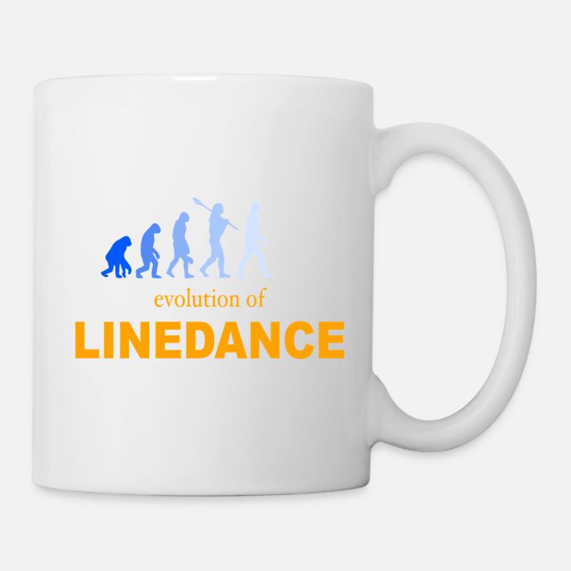 Evolution of Linedance - Tasse - Weiß