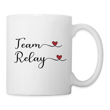 Équipe de relais - Mug blanc - blanc - Droite
