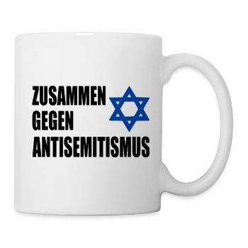 zusammen gegen antisemitism - Tasse - Weiß - Rechts
