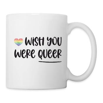 Mois de la Fierté LGBT - J’aimerais que tu sois queer - Mug blanc - blanc - Droite