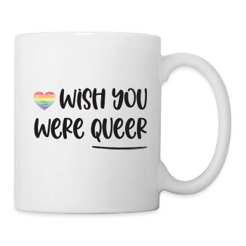 Mois de la Fierté LGBT - J’aimerais que tu sois queer - Mug blanc - blanc - Droite