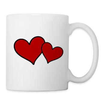 Hearts Symbol Love - Mug - white - Right