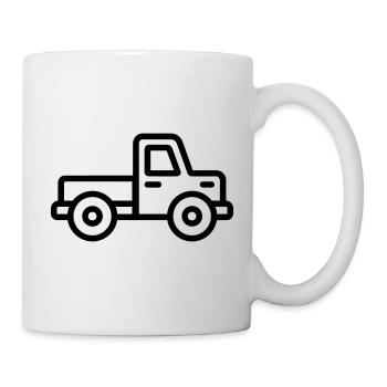 Lkw - Tasse - Weiß - Rechts