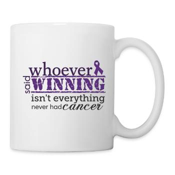 Winning Is Everything Cancer Awareness - Mug - white - Right