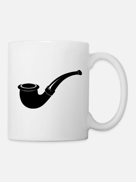 Rauchpfeife - Tasse - Weiß