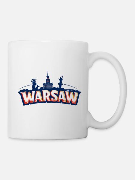 Warschau - Tasse - Weiß