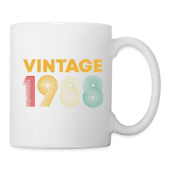Vintage 1988 Retro Yearprint - Mug - white - Right