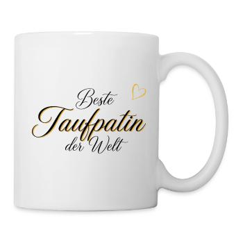Edles Geschenk für die Taufpatin - Tasse - Weiß - Rechts