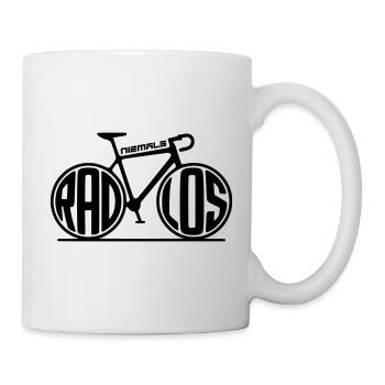 Fahrrad - Niemals radlos - Tasse - Weiß - Rechts