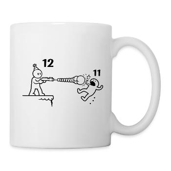 Cadeau du garçon pour 12 anniversaires de 12e anniversaire - Mug blanc - blanc - Droite
