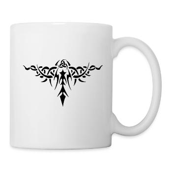 Stacheliges Symbol (Schwarz) - Tasse - Weiß - Rechts