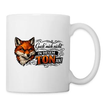 Fuchs freches Statement - Tasse - Weiß - Rechts