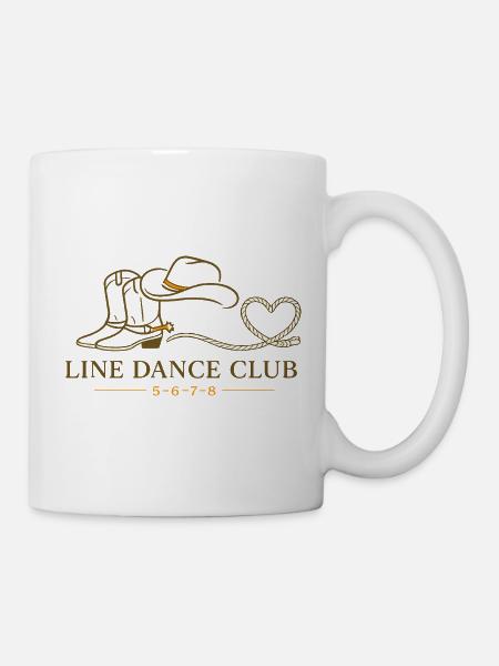Linedance Club - Tasse - Weiß