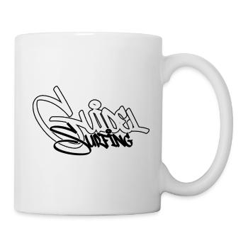 Surfing Graffiti Black - Mug - white - Right