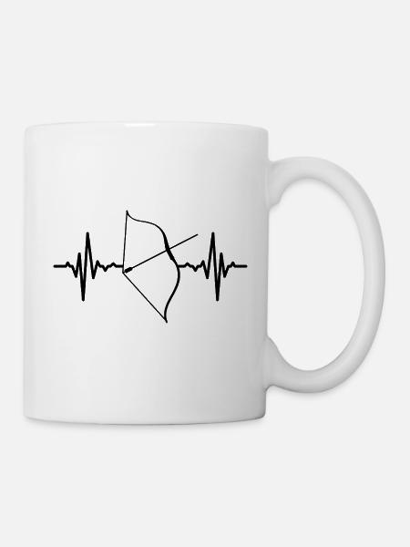 Kompositbogen Herzlinie - Tasse - Weiß