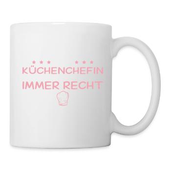 Küchenchefin hat immer recht – Beste Köchin - Tasse - Weiß - Rechts