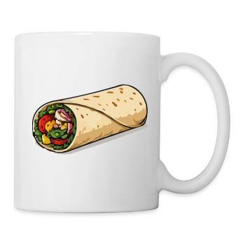 Colourful burrito wrap - Mug - white - Right