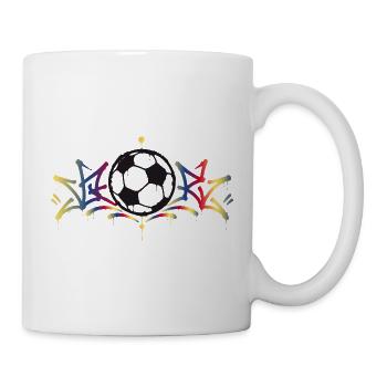 Football Graffiti Art de rue Motif urbain de football - Mug blanc - blanc - Droite