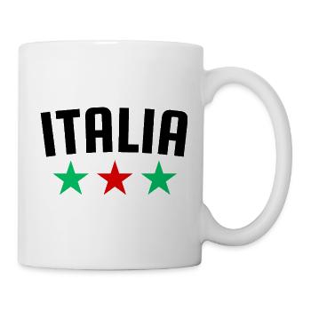 Italien 3 Sterne Design - Tasse - Weiß - Rechts