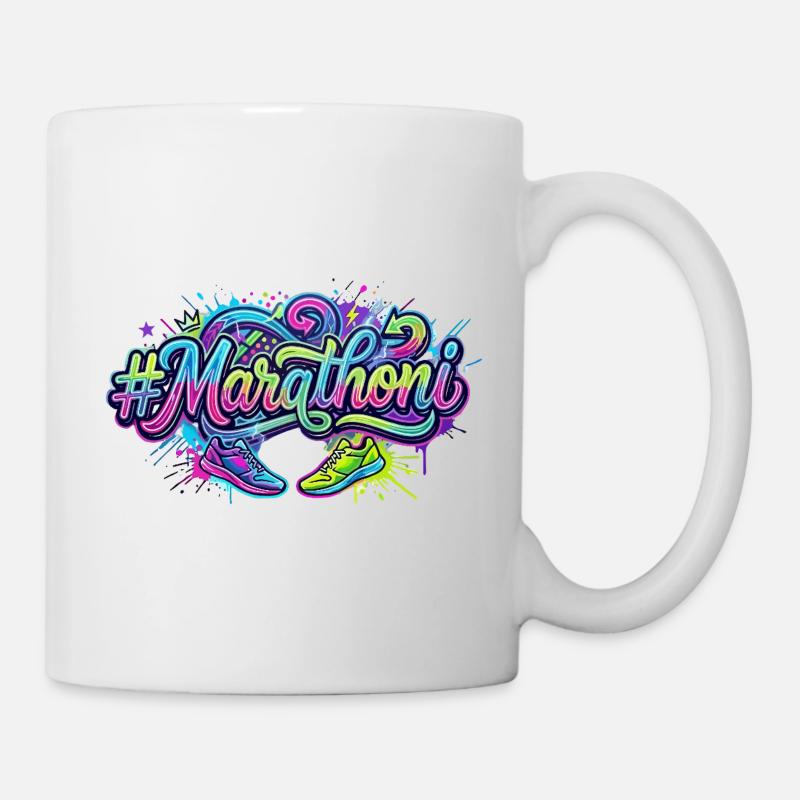 Marathoni Graffiti Running Shoes - Mug - white
