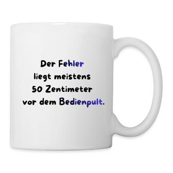 Instandhaltung T-Shirt Lustiges Geschenk Handwerk! - Tasse - Weiß - Rechts