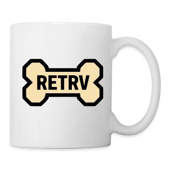 Hundeknochen Retriever Golden Labrador Hund - Tasse - Weiß - Rechts